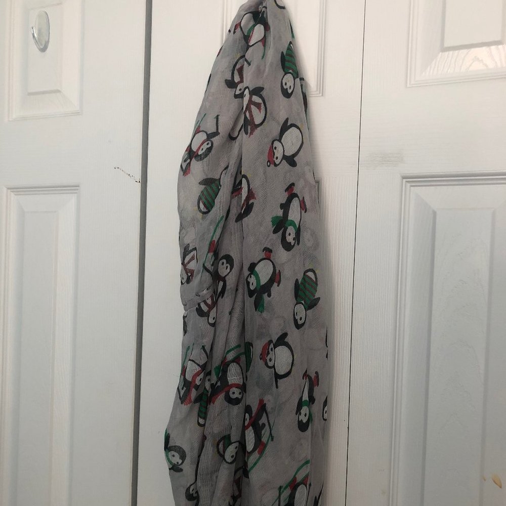 Christman Penguin Infinity Scarf